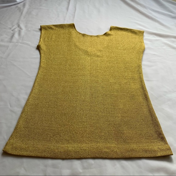 VTG Ana California Gold Knit Sleeveless Top - Picture 11 of 15